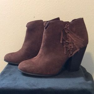 Brown ankle booties